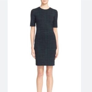 Theory Rijik Structured Knit Pattern Shift Dress